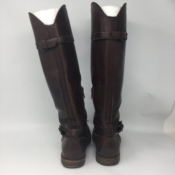 Frye Philip Riding Boots Deep Brown Leather 7B - Picture 6 of 14